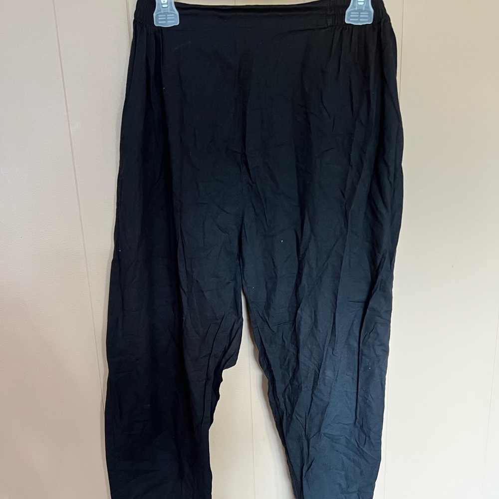 Black light cotton pants
